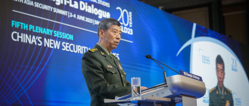 Chinese Defense Minister Gen. Li Shangfu at the Shangri-La Dialogue