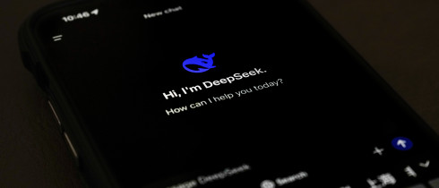 The page for the smartphone app DeepSeek is seen on a smartphone screen in Beijing, Tuesday, Jan. 28, 2025.