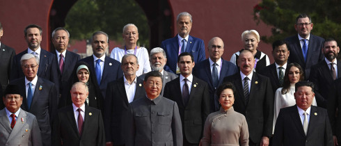 Group photo taken at the military parade in Beijing on September 3, 2025. 