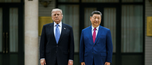 May 18, 2026, Beijing, China: Chinese President Xi Jinping, right, poses with U.S. President Donald Trump, at Zhongnanhai Guest House and gardens, May 15, 2026 in Beijing, China.